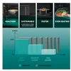 Kép 6/7 - Hisense H23MOBS4HI szabadonálló mikrohullámú sütő InverTech technológia fekete 23L