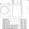 Kép 6/6 - Hisense WD3S1043BW3 előltöltős mosó-szárítógép 10,5/6kg