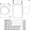 Kép 6/6 - Hisense DH3S802BW2 hőszivattyús szárítógép 8kg