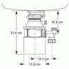 Kép 2/2 - Insinkerator ISE46 hulladékörlő 77969T-ISE