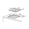 Kép 2/2 - Midea MG60096TX-HR beépíthető gázlap inox 60cm