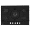 Kép 1/2 - Midea MG75095TCGB-HR beépíthető gázlap fekete 75cm