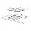 Kép 2/2 - Master Kitchen Edge MKHG 7541-ED LTC BK Beépíthető Gázfőzőlap