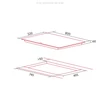 Kép 2/4 - NODOR Beépíthető indukciós főzőlap NorCoock IH-N8106 BK Hob to Hood