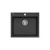 Kép 1/3 - Quadron MORGAN 110 black dotted gránit mosogatótálca 1356