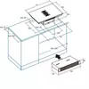 Kép 2/2 - Cata IAS-770 indukciós kerámialap beépített elszívóval