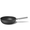 Kép 3/8 - Smeg WOK serpenyő rozsdamentes acél fogantyú 30 cm fekete CKFW3001BLM