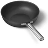 Kép 1/8 - Smeg WOK serpenyő rozsdamentes acél fogantyú 30 cm fekete CKFW3001BLM