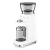 Kép 2/5 - Smeg CGF03WHEU félprofesszionális kávédaráló retro 150W fehér