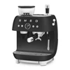 Kép 1/7 - Smeg EGF03BLMEU őrlővel kombinált espresso kávéfőző retro matt fekete