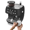 Kép 3/7 - Smeg EGF03BLMEU őrlővel kombinált espresso kávéfőző retro matt fekete