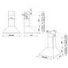 Kép 3/3 - Smeg KD61XE2 fali páraelszívó inox 60cm