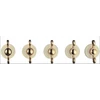 Kép 2/2 - Smeg 5MP800A vezérlőgomb készlet Colonial design 5 db üveges gáz főzőlaphoz antracit/arany