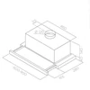 Kép 5/5 - TurboAir TT14 LX/GR/VT/A/60 beépíthető teleszkópos páraelszívó 60cm PRF0153179