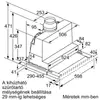 Kép 7/9 - Bosch DFS067A51 teleszkópos páraelszívó nemesacél 60cm Serie4