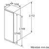 Kép 5/7 - Bosch KIL82AFF0 beépíthető hűtőszekrény fagyasztórekesszel egyajtós 177cm