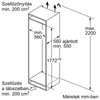 Kép 12/14 - Bosch KIV87VSE0 beépíthető alulfagyasztós hűtőszekrény 178cm Serie4