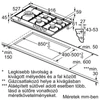 Kép 8/9 - Bosch PRS9A6D70 beépíthető gázfőzőlap