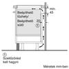 Kép 9/11 - Bosch PUF612FC5E beépíthető indukciós lap fehér Serie6