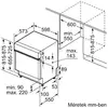 Kép 7/7 - Bosch SMI4HTS00E beépíthető mosogatógép nemesacél Serie4