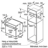 Kép 6/6 - Bosch HBA5570B0 Beépíthető Elektromos Sütő Serie6