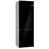 Kép 1/16 - Bosch KGN49LBCF alulfagyasztós hűtőszekrény fekete üveg NoFrost 203x70x67cm Serie6