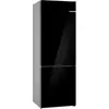 Kép 2/16 - Bosch KGN49LBCF alulfagyasztós hűtőszekrény fekete üveg NoFrost 203x70x67cm Serie6