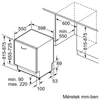 Kép 9/10 - Bosch SMV4HTX28E teljesen beépíthető mosogatógép 60cm Serie4