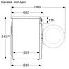 Kép 5/5 - Bosch WGG14402BY elöltöltős mosógép 9kg 1400f/p  Serie6