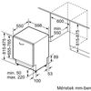 Kép 13/13 - Bosch SMH4HVX00E teljesen beépíthető mosogatógép Vario Hinge zsanér VarioDrawer felső kosár Serie4