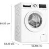 Kép 4/10 - Bosch WGG244Z4BY elöltöltős mosógép fehér ajtó 9kg 1400f/p Serie6
