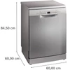 Kép 7/17 - Bosch SMS2HVI06E szabadonálló mosogatógép inox 60cm Serie2