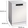 Kép 7/9 - Bosch SMS46KW02E szabadonálló mosogatógép fehér 60cm Serie4