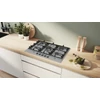 Kép 2/7 - Bosch PCQ7A5I90 beépíthető gázfőzőlap nemesacél 75cm Serie6