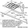 Kép 6/7 - Bosch PGP6B5K60 beépíthető gázfőzőlap nemesacél 60cm Serie4