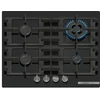 Kép 1/7 - Bosch PNH6B6K40 beépíthető gázfőzőlap edzett üveglapon Serie4