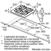 Kép 7/7 - Bosch PNH6B6K40 beépíthető gázfőzőlap edzett üveglapon Serie4