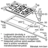 Kép 8/9 - Bosch PRS9A6H40 beépíthető gázlap edzett üveg 90cm Serie8