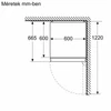 Kép 13/14 - Bosch KGN392I1F szabadonálló alulfagyasztós hűtő inox NoFrost 203x60x65cm Serie4