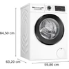 Kép 6/11 - Bosch WGG242Z3BY elöltöltős mosógép fekete ajtó 9kg 1200f/p Serie6
