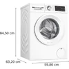 Kép 6/11 - Bosch WGG244Z4BY elöltöltős mosógép fehér ajtó 9kg 1400f/p Serie6
