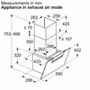 Kép 12/13 - Bosch DWK67FN60 fali páraelszívó fekete üveg Home Connect 60cm Serie4