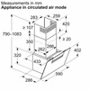 Kép 13/13 - Bosch DWK67FN60 fali páraelszívó fekete üveg Home Connect 60cm Serie4