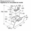 Kép 15/15 - Bosch DWK87FN60 fali páraelszívó fekete üveg Home Connect 80cm Serie4