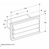 Kép 3/4 - Bosch 00571661 fali szellőző kivezető elem DN150