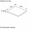 Kép 11/13 - Bosch PIF61ABB5E beépíthető indukciós főzőlap Matt Design felület 60cm Serie4