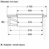 Kép 17/17 - Bosch PVS81AB16E beépíthető Combi indukciós főzőlap páraelszívóval Matt design felület 80cm Serie6