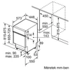 Kép 11/12 - Bosch SPI2HKS02E beépíthető mosogatógép nemesacél 45cm Serie2