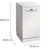 Kép 7/12 - Bosch SPS2HKW55E szabadonálló mosogatógép fehér 45cm Serie2