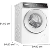 Kép 9/16 - Bosch WGB266A6BY Exclusiv elöltöltős mosógép i-DOS IronAssist 11kg 1600f/p Serie8